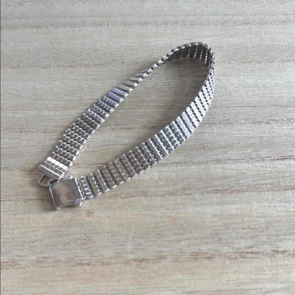 .925 Sterling Silver 7 1/2” Mesh Bracelet